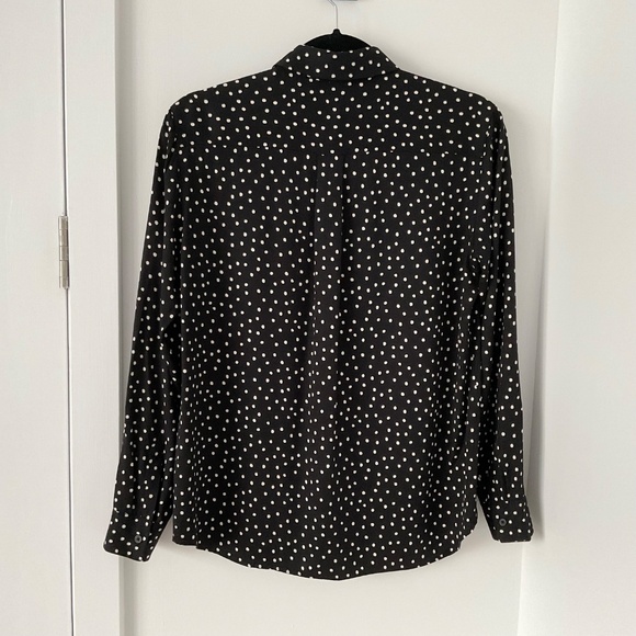 Uniqlo polka-dot rayon shirt size S - Picture 2 of 8